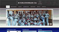 Desktop Screenshot of kyokushinsa.co.za